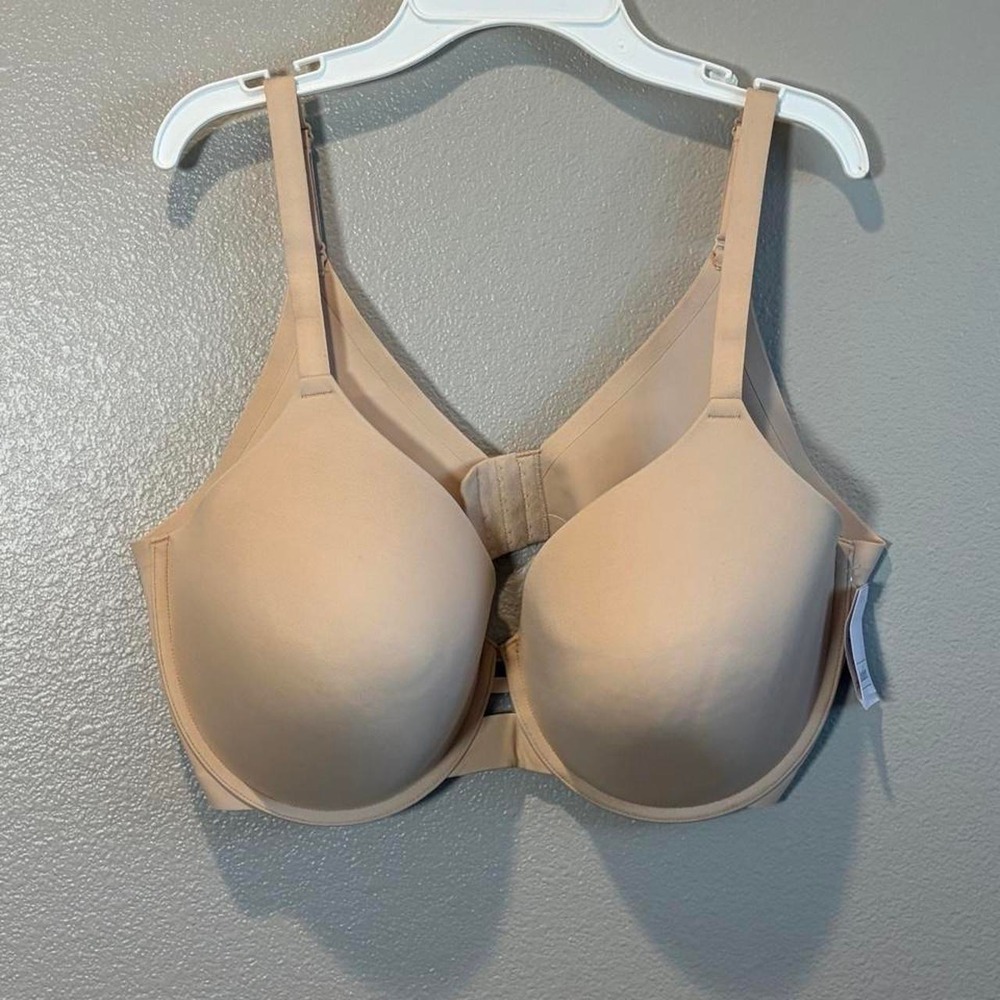 Auden 40DD tan lightly lined bra with comfort wire